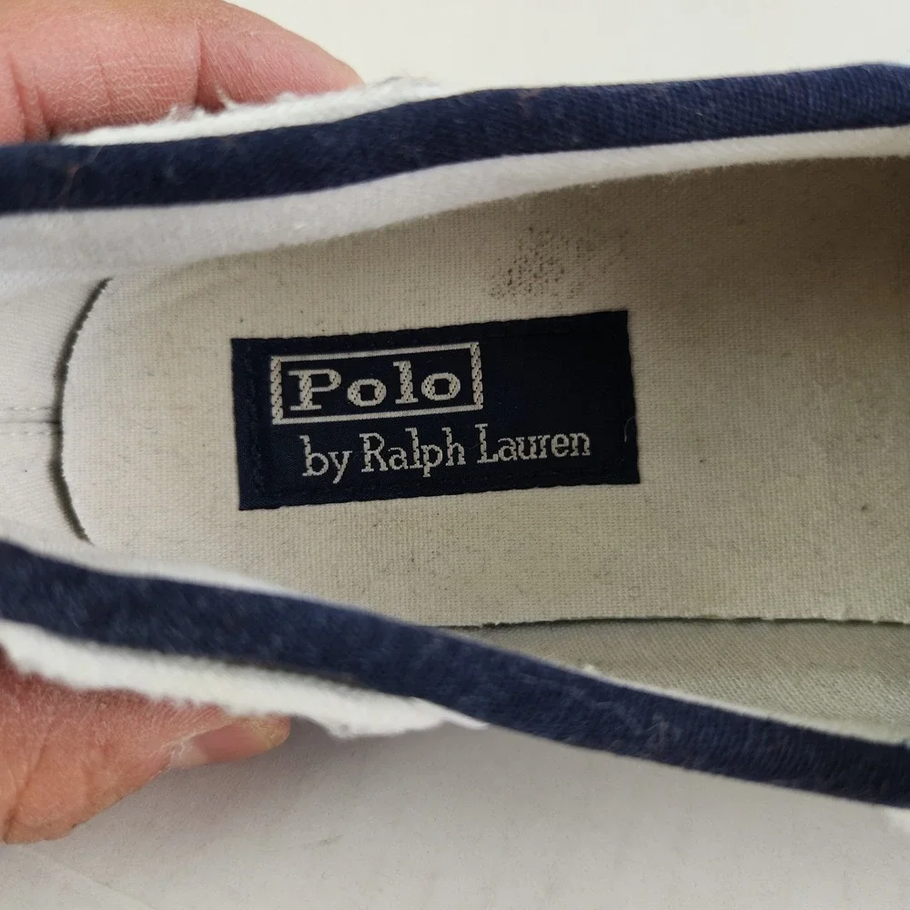 Polo Ralph Lauren Franz Sneakers Mens 11.5D Gray Canvas Canvas Lace Up Low Top‎